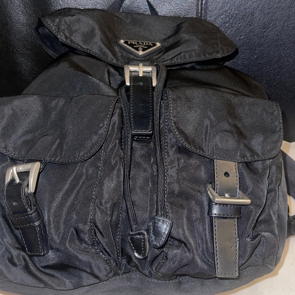 Black Vintage Prada Tessuto Nylon Backpack Unisex (Small Size) w/ AD COA main image 16